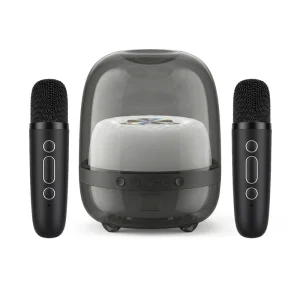 Mini Smart Portable Outdoor Sport LED RGB Lighting Small Stereo Round Wireless Speakers