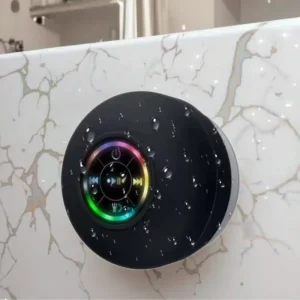 Mini Wall mounted Speaker Wireless Waterproof Speaker With Colorful Lights
