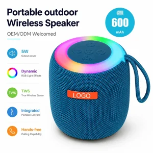 Mini Wireless Home Theatre Speakers Party Outdoor Portable Subwoofer LED RGB Night Light Computer Mobile Phone IPX6 for