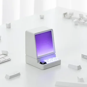 Mini Wireless LED RGB Lighted Speaker Smart Home Outdoor Gadgets Metal Plastic Cabinet Fashion Style S01