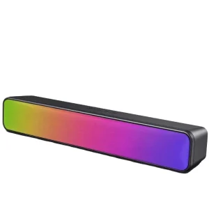 Mini Wireless RGB Speaker HIFI Stereo Surround Outdoor Soundbar Ser Bass Subwoofer TV Phone Speaker Gaming Soundbar