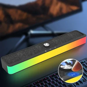 Mini Wireless RGB Speaker HiFi Stereo Surround Outdoor Bluetooth Soundbar Subwoofer TV Bluetooth Gaming Speaker