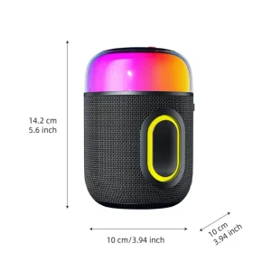 Mini Wireless Sound Speaker with RGB Night Light 5W Power Home Party Outdoor Fabric for Stage Home Theatre