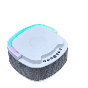 Mini Wireless Speaker Rgb Atmosphere Light Mobile Wireless Charging Time Alarm Clock Indoor Desktop Audio Bedroom Nightlight