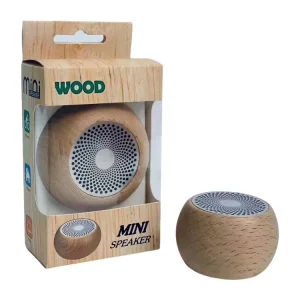 Mini Wood Shell Speaker Wood Outdoor Subwoofer Wireless Vintage Portable Speaker for Business