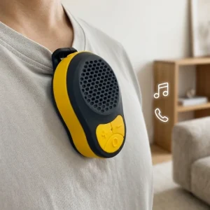 Mini for V5.3 Waterproof Wireless Speaker Clip Wearable Built-in Mic Voice Control Portable Design Outdoor Phone Calls