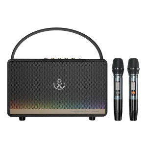 Mirage Speaker 130W IPX5 Waterproof Speaker Loud Portable Speaker with 2PCS Wireless Microphones