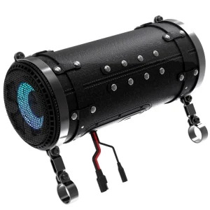 Motorcycle Sound Bar Plus IPX6 Waterproof 500 Watt Handlebar Mounted Audio Speakers with Bluetooth
