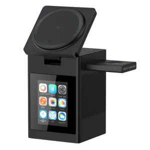 Multifunctional 3 in 1 Smart Foldable Magnetic Wireless Charging Station for 5.3 AI Smart Speaker Touch Screen