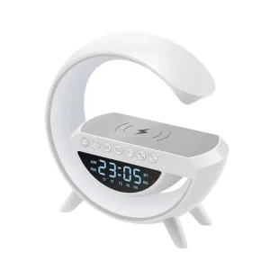 Multifunctional Alarm Clock Radio Speaker Support OEM ODM Service Wireless Charging BT3401 Speaker Two Size Available