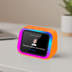 Multifunctional Digital Photo Frame Speaker RGB Mood Lighting AI Voice Control for V5.4 Battery Powered Music Player Smart