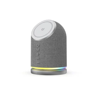 Multifunctional Magnetic BT Speaker Colorful RGB Atmosphere Light 5W Wireless Charging Portable Mini Audio Player Plastic Gift