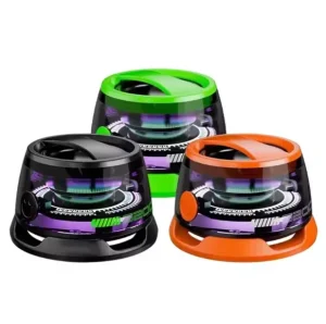 Multifunctional Mini TWS Wireless Speaker with RGB Light Magnetic Phone Holder Portable Conduction Speaker