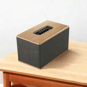 Multifunctional Wooden Karaoke Desktop for Audio with Heavy Bass Wireless Charging for Mobile Phone and Computer