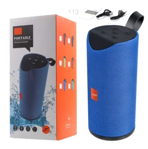 Music Box bluetooth Speaker with Heavy Bass and Fabric Stereo Bluetooth 5.0 Powerful Handheld Speaker