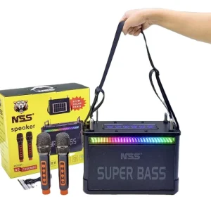 NS-7090 MIC Altavoz De Karaoke Outdoor DJ Party Big Power Bass Sound System Speaker Box Karaoke Speaker with Mic and Bluetooh