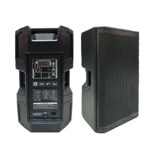 New Brand 15 Inch Plastic Case Active DJ Speaker 2 Channel Full Frequency With Amplifier PA System