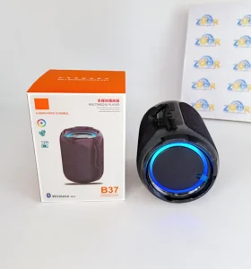 New Design B37 Pro Fabric Mini Portable Speaker IPX6 Waterproof Wireless 30W Stereo Outdoor USB AUX TWS Subwoofer RGB LED