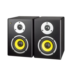 New E404 Wooden Professional Stereo Audio Active Recording Studio Monitor Sound Equipment Amplifier Speaker