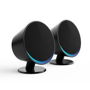 New Gaming Speaker with RGB Lights in the Front and Back Side Easy Control Computer Use with BT Connection