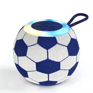 New KD310 Soccer Ball Design BT Speaker with Colorful LED Light Mini Portable Wireless Speaker with Strap Ideal for Travel Party