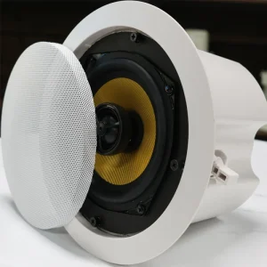 New Model IP PA System High Fidelity Ceiling Speaker Supports POE Power Supply Optional SIP WIFI ONVIF Protocol