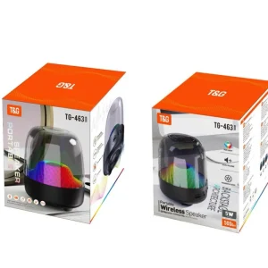 New for 5.3 Subwoofer Mini Speaker Memory Card Support Ambient Lighting 5W Output Plastic Cabinet Built-in Battery