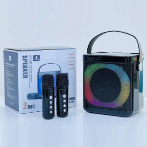 Newest Wireless Mini Karaoke Speaker and Microphone Portable Home BT Party Speaker Mic Gift for Adults Kids Singing