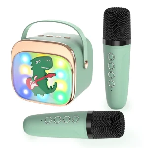 Noise Cancelling Condenser Microphone Kids Karaoke Party Studio Speaker Desktop Portable Handheld Wireless RGB Game Microphone