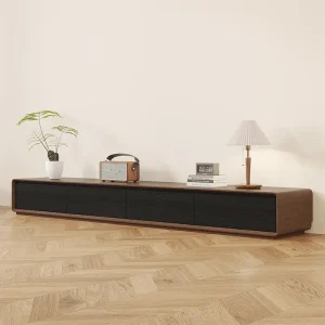 Nordic Simple Multifunctional Home Living Room Coffee Table Combination Modern Floor Standing Solid Wood TV Cabinet