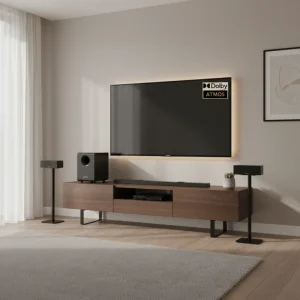 Nova S90 7.1.4ch Soundbar with BassMX Technology 8″ Subwoofer 4 Up Firing Drivers 360 Audio