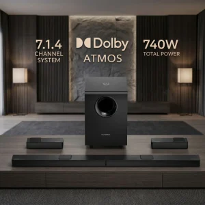 Nova S90 Soundbar 740W Surround Sound Wireless Subwoofer for PS5 Xbox PC
