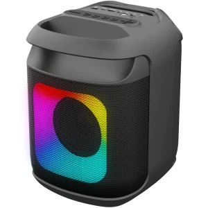OEM 15W Portable Speaker Bass Dynamic RGB Lights FM Radio IPX5 Waterproof 12 Hours Playtime USB for Outdoor Party