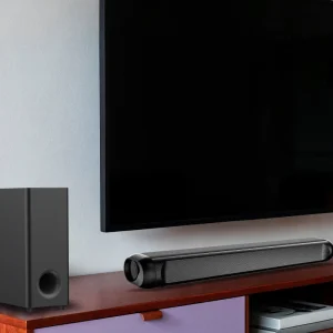 OEM 2.1 Channel Mini Sound Bar 100w TV Speaker Soundbar with Mini Subwoofer Home Theater System
