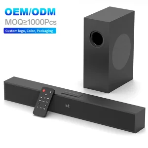 OEM 2.1CH TV Soundbar 50W Wireless Speaker Music System USB AUX ARC Wireless Home Theater System Subwoofer Sound Bar