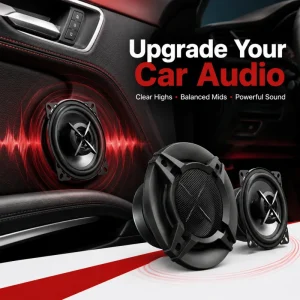 OEM 4 Inch 3 Way Car Coaxial Speaker 220W Max 30W RMS 4 Ohm 89dB Wide Range Custom Logo Car Audio Speaker