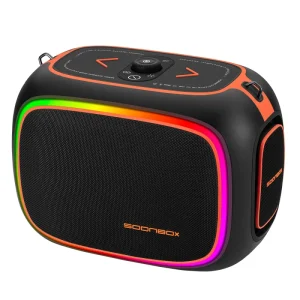 OEM 80W RGB Portable BT Speaker 18000mAh Battery Dual Wireless Mics Type C AUX TF FM BT5.3 IPX4 Outdoor Party Karaoke Speaker