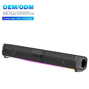 OEM Audio Music 2.0 Channel TV Soundbars USB TF Aux Wired Wireless 20W Long Speaker for Home Theater System