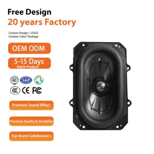 OEM DOM Customizable Metal Iron Car Audio Two-way 4 Subwoofer Speakers Car Audio Accessories