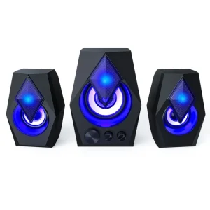 OEM Desktop Computer 2.1 Channel Wired Multimedia Speakers Sound Composition Laptop Mini USB RGB Gaming Speaker