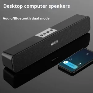 OEM Gift Surround Speaker Home Theater Sound System Computer Soundbar RGB LED Lighting for TV Subwoofer Stereo Boost