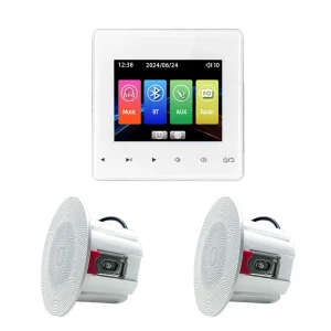 OEM Home Theater Background Music Player System 2.8 Inch in Wall Amplifiers Tf U Disk Bluetooth Amplificador Ceiling Speakers