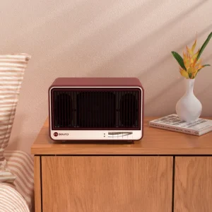 OEM Home V5.4 Portable Outdoor Smart Speaker Wireless Charging Retro Wood Cabinet 2.1 Speaker