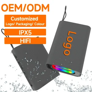 OEM ODM Mini Portable Smart Speakers Professional Audio Music Outdoor Parties Waterproof Battery Powered Wireless BT Speaker