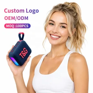 OEM ODM TG445 MINI Speaker LED Colorful Light Outdoor Speaker Portable Card Insertion Subwoofer
