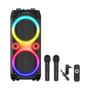 OEM Party 60W Power Wireless Bluetooth Speaker ZQS10213 with RGB LED Lighting USB AUX Communication for Outdoor