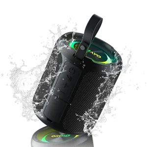 OEM Portable Bluetooth Speaker X3 360° Stereo Deep Bass IPX6 Waterproof RGB Ambient Light Vocal Mode
