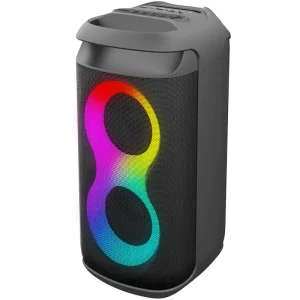 OEM Portable Wireless Speaker with Strong Bass 4000mAh Battery Colorful Lights for Outdoor Camping Home and Party