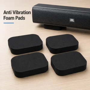 OEM Soundbar Isolation Pads Anti Vibration Foam Speaker Feet for Home Theater Audio Bar Shock Absorber