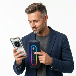 OEM TG428PRO Custom Wireless Speaker Subwoofer Mini Waterproof Smart BT Portable Gaming Computer Mobile Phone RGB LED